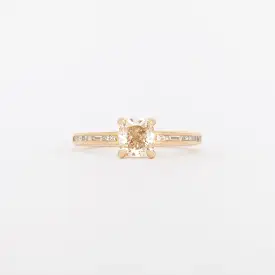 1.03 ct Champagne Cushion Portico Solitaire