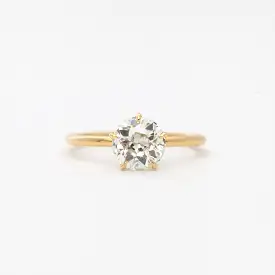 1.42 ct Old European Vault Five-Prong Solitaire