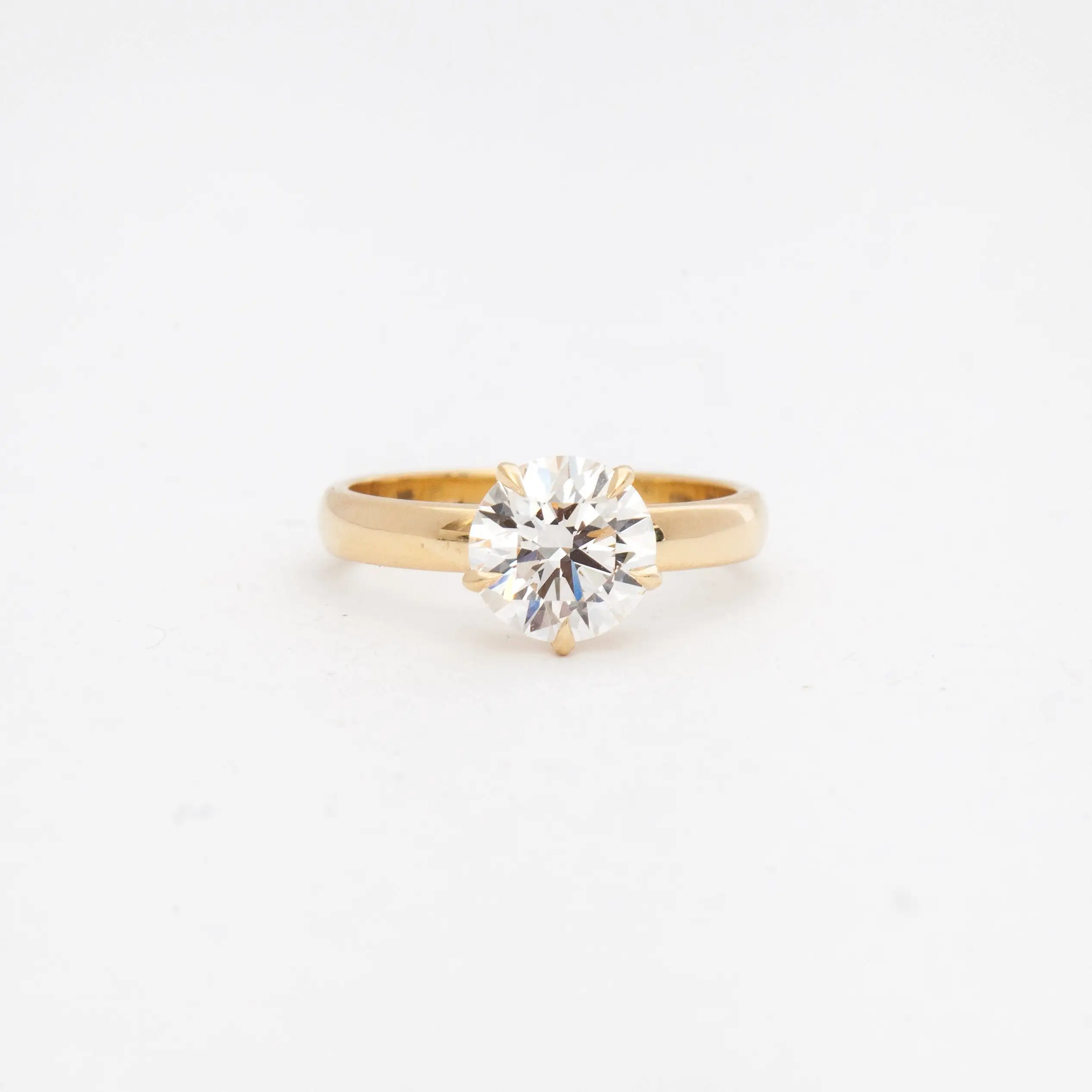 1.76 ct. Round Vault Five-Prong Solitaire