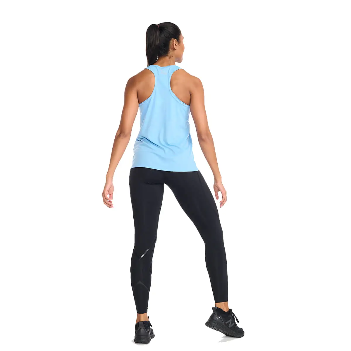 2XU Aero Singlet Womens | Mirage/White Reflective