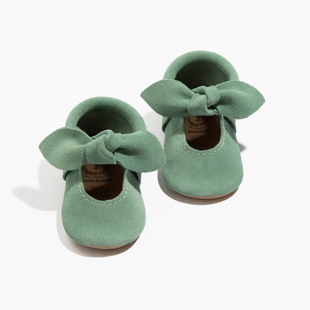 Aloe Suede Knotted Bow Baby Shoe