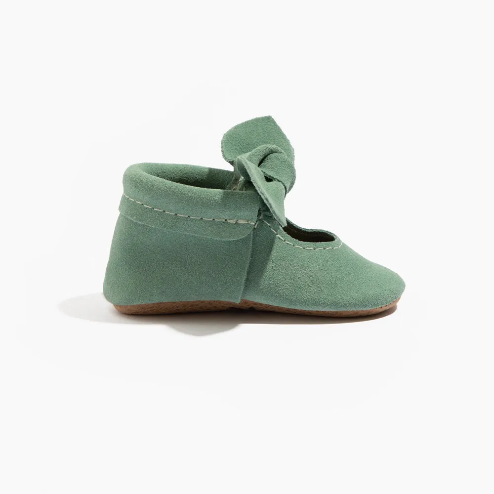 Aloe Suede Knotted Bow Baby Shoe