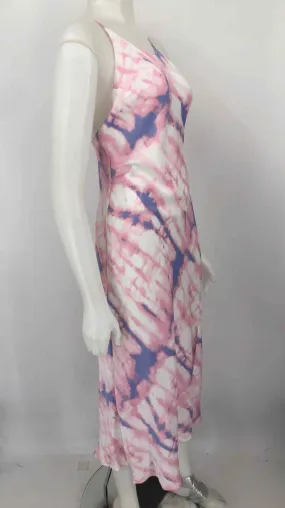 ASTR the Label Pink & White Lilac Tie Dyed Spaghetti Strap Size MEDIUM (M) Dress