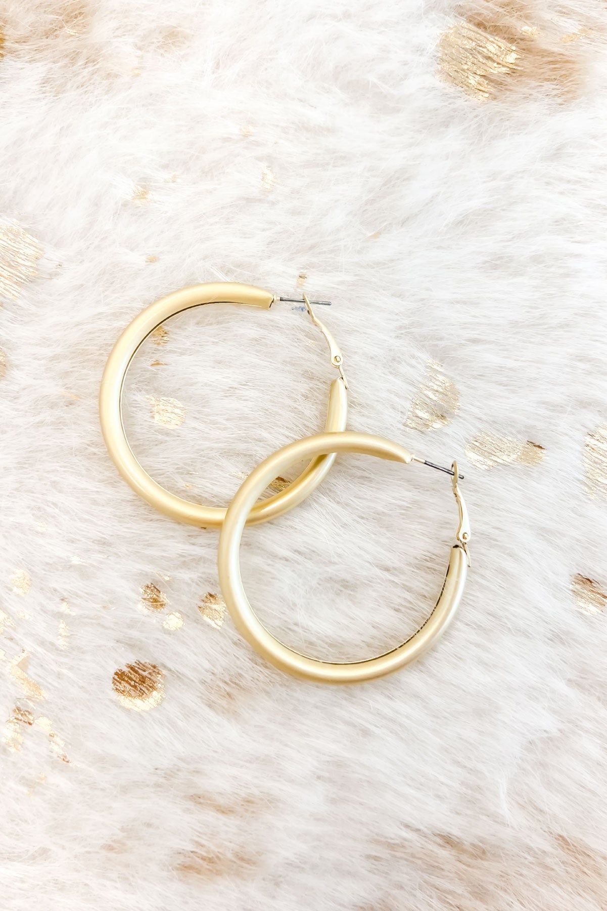 Best Of Me Matte Gold Hoops