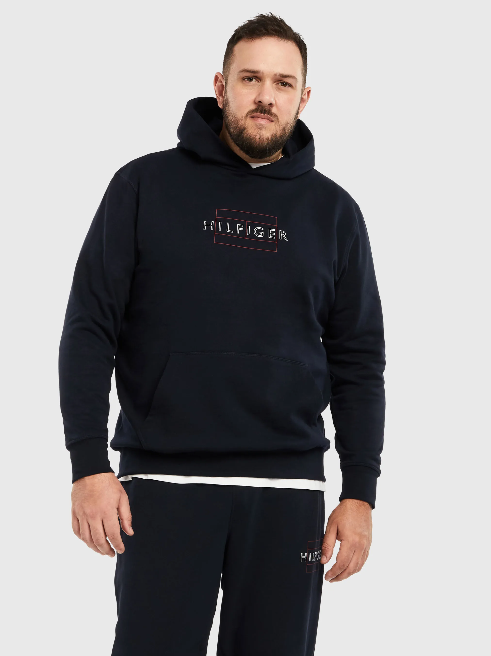 Big & Tall Linear Flag Hoodie | Sweatshirts & Hoodies | Tommy Hilfiger