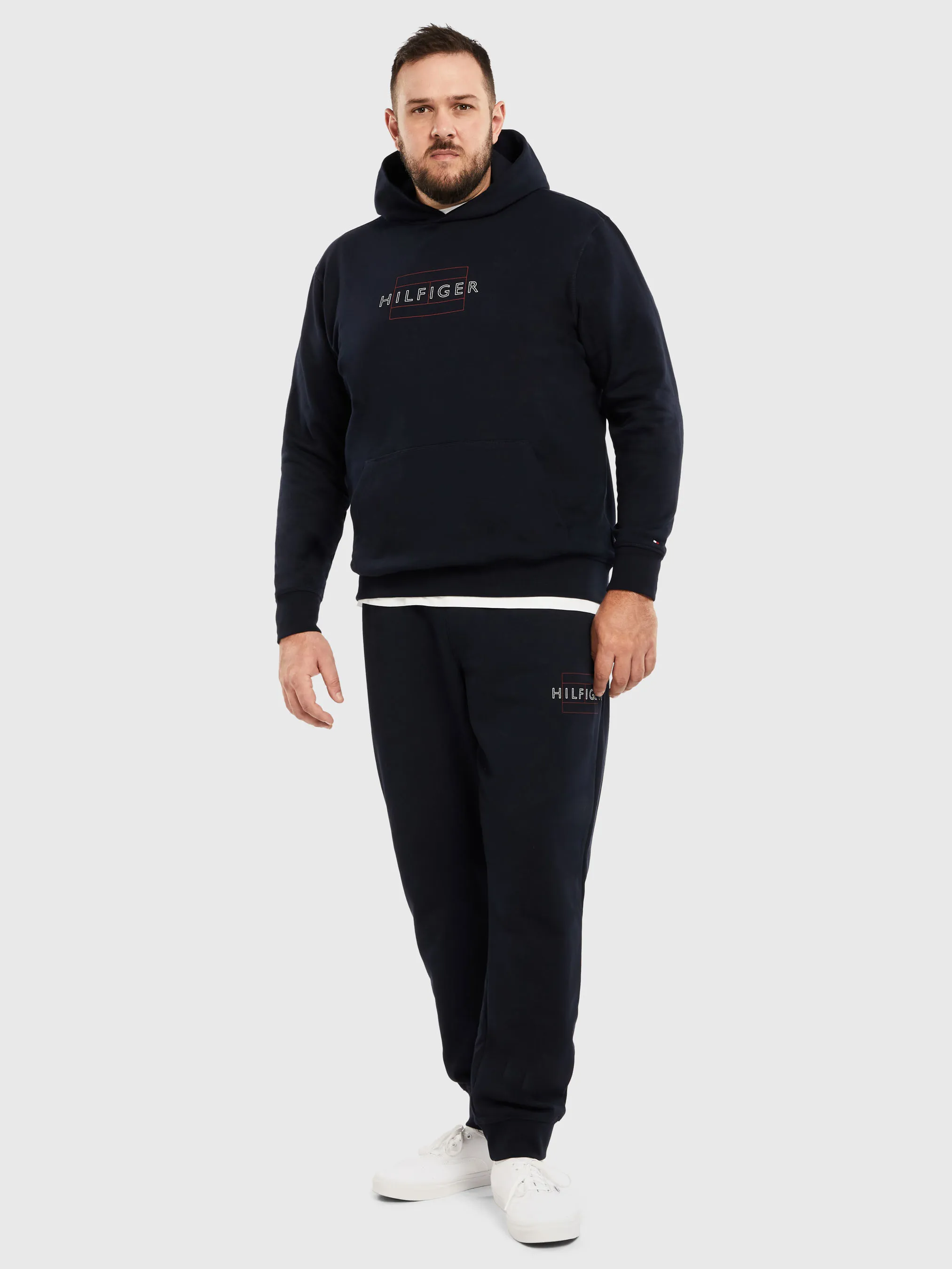 Big & Tall Linear Flag Hoodie | Sweatshirts & Hoodies | Tommy Hilfiger