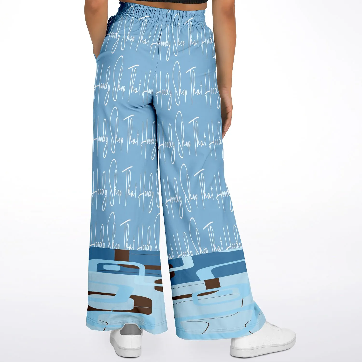 Blue Geo THS Signature SW  Eco-Poly Stretchy Phat Bellbottoms