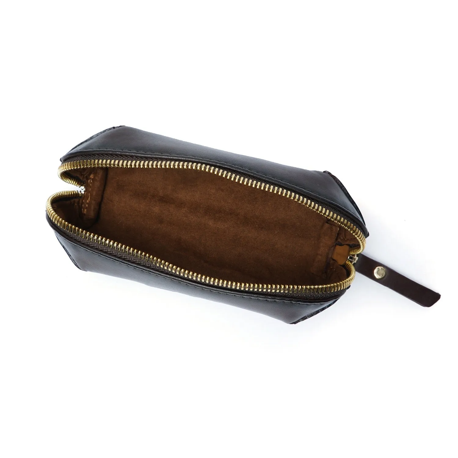 Brown Leather Eyewear Glasses Cover by Brune & Bareskin