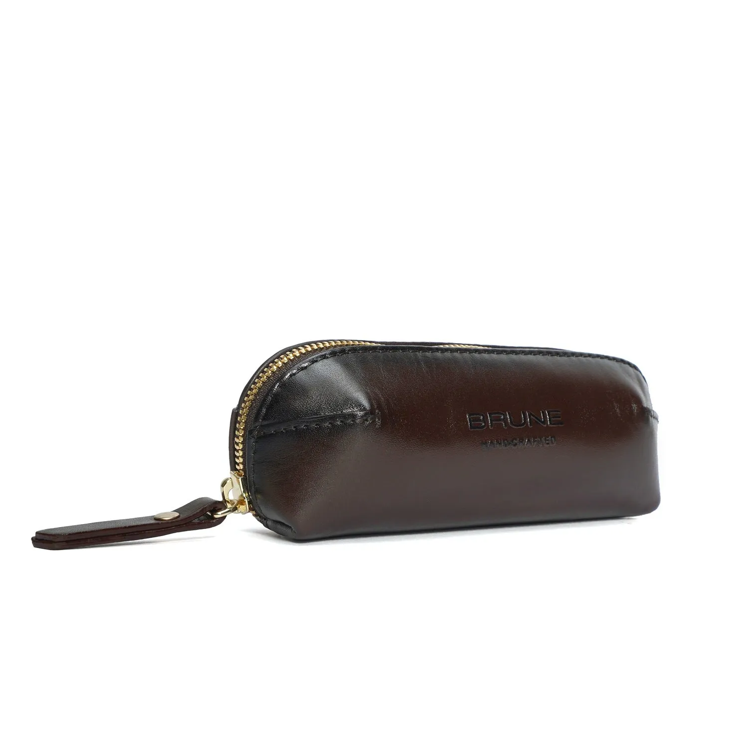 Brown Leather Eyewear Glasses Cover by Brune & Bareskin