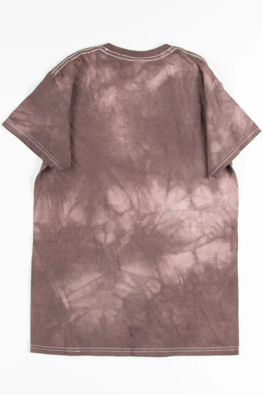 Brown Weed Tie Dye Tee