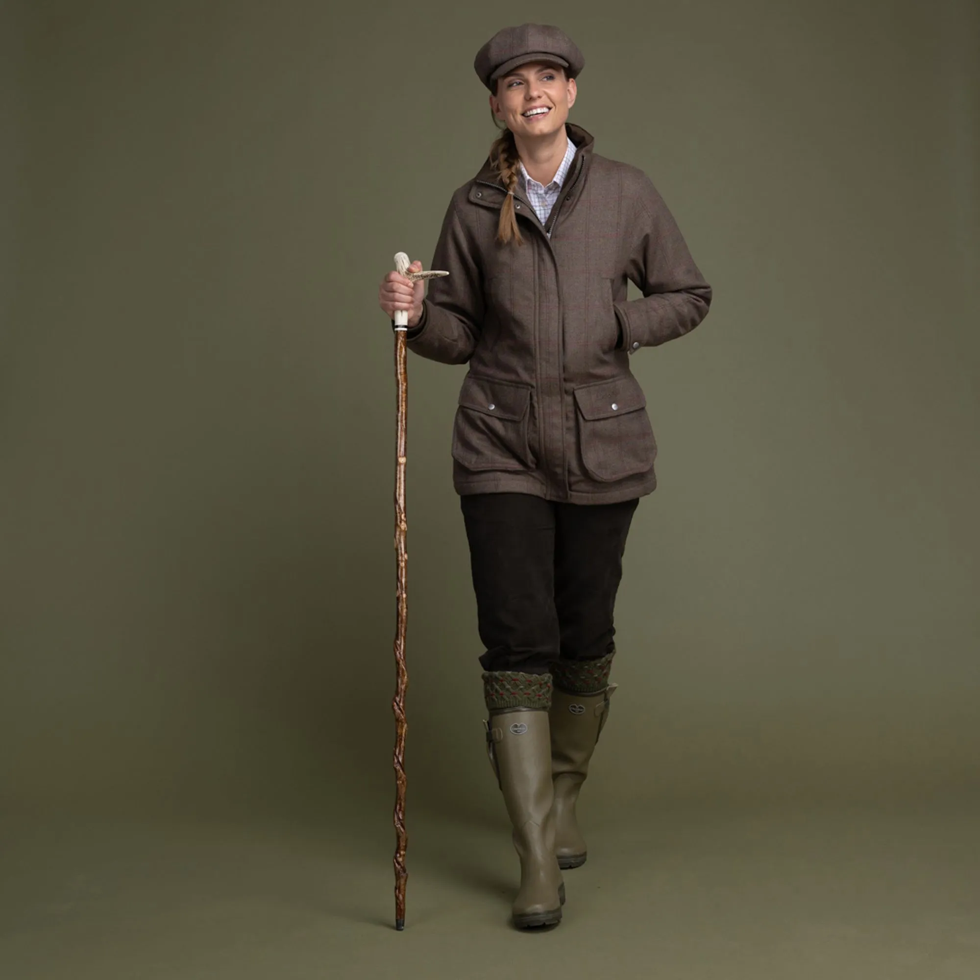 Brown Schoffel Ptarmigan Tweed Field Coat