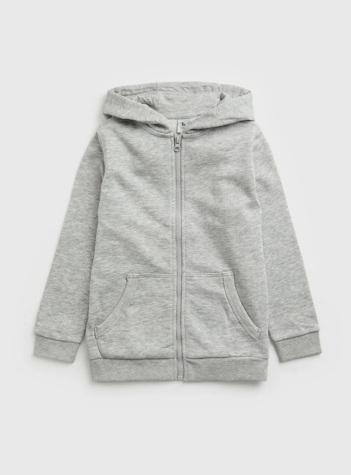 Buy Grey Zip Through Hoodie 8 years | Jumpers and hoodies | Tu