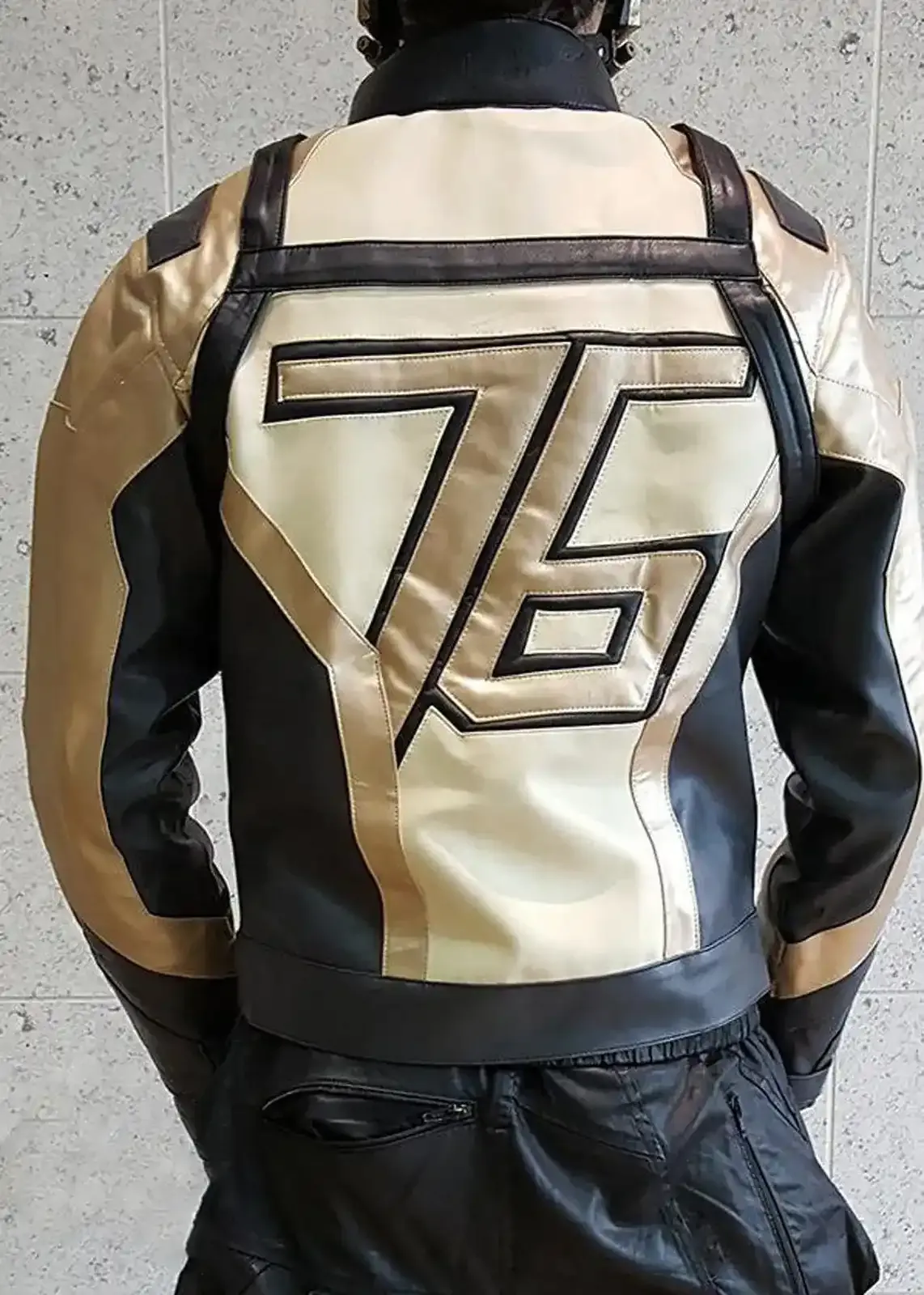 Buy Mens Overwatch Soldier 76 Leather Jacket Gold | LucaJackets