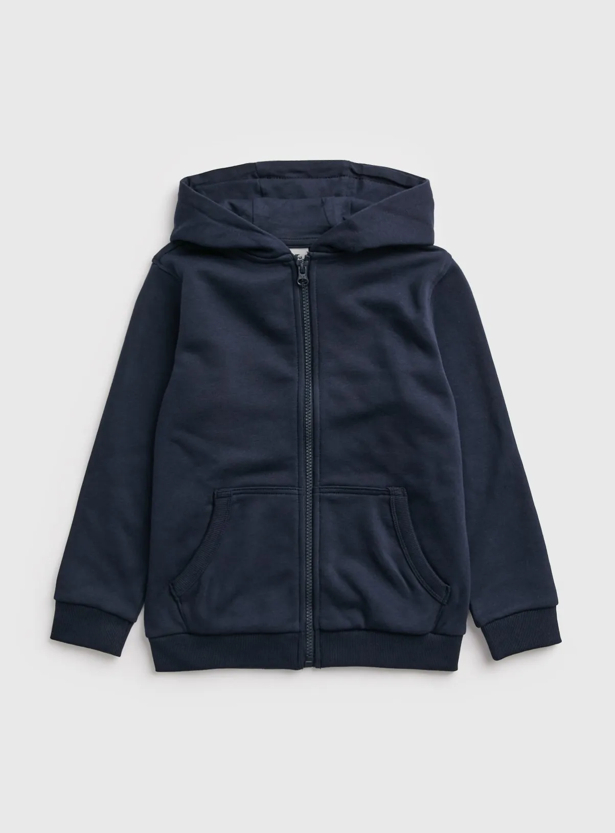 Buy Navy Zip Through Hoodie 11 years | Jumpers and hoodies | Tu