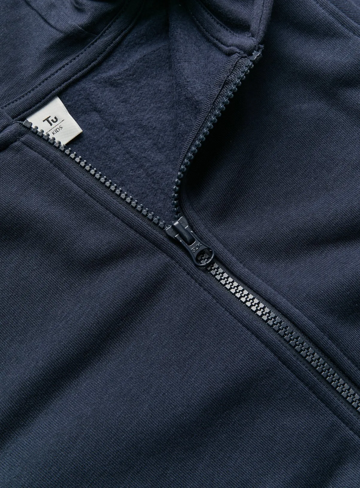 Buy Navy Zip Through Hoodie 11 years | Jumpers and hoodies | Tu