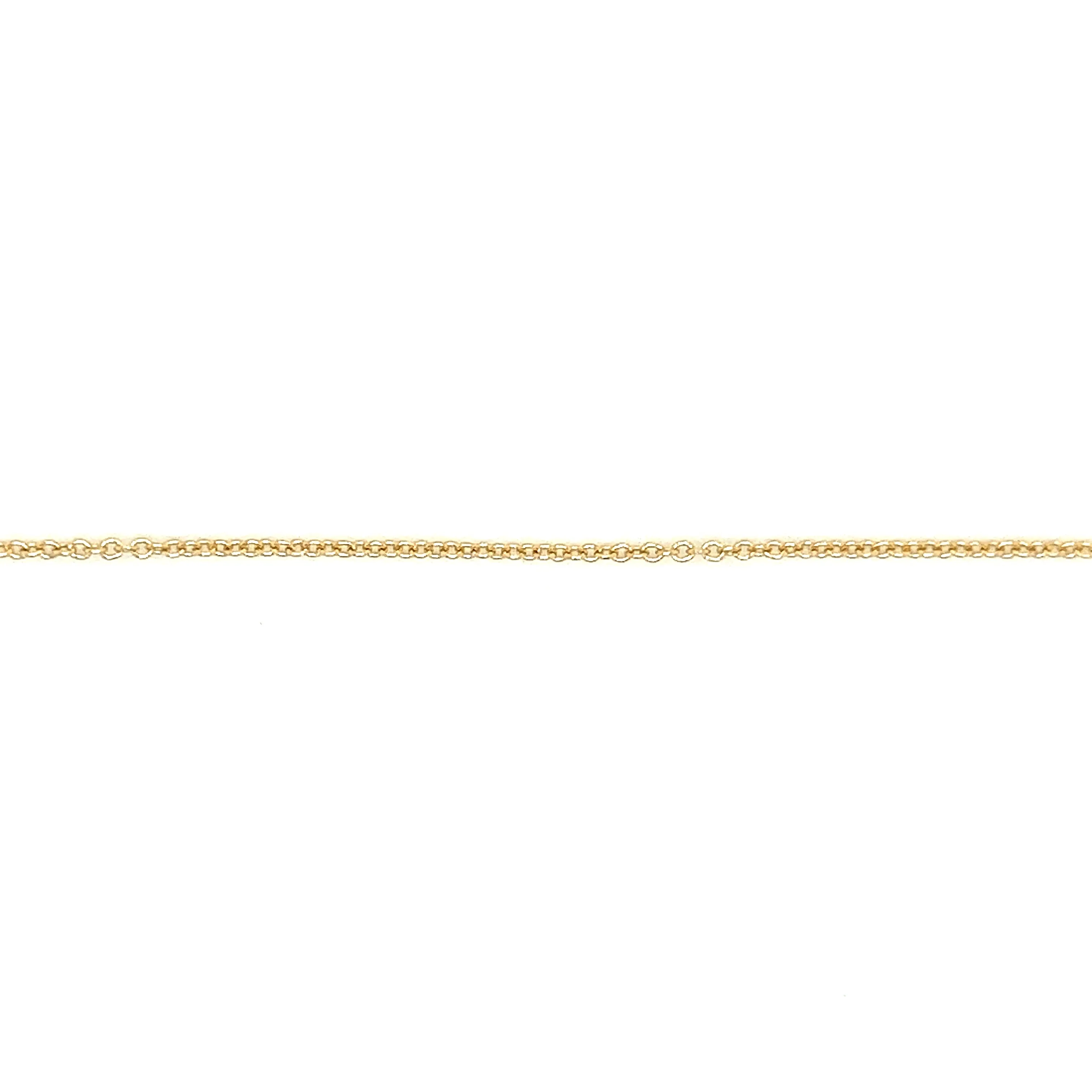 Cable Chain 1mm with 16in of Length in 14K Yellow Gold