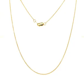 Cable Chain 1mm with 16in of Length in 14K Yellow Gold