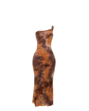 Caramel Tie Dye Maxi