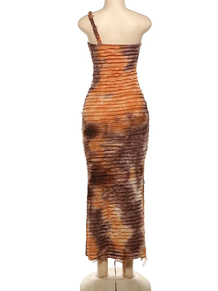 Caramel Tie Dye Maxi