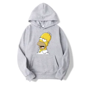 Casual The Simpsons Print Hip Hop long Sleeve Men's and Women's Funny hoodie Harajuku Sweatshirt Top