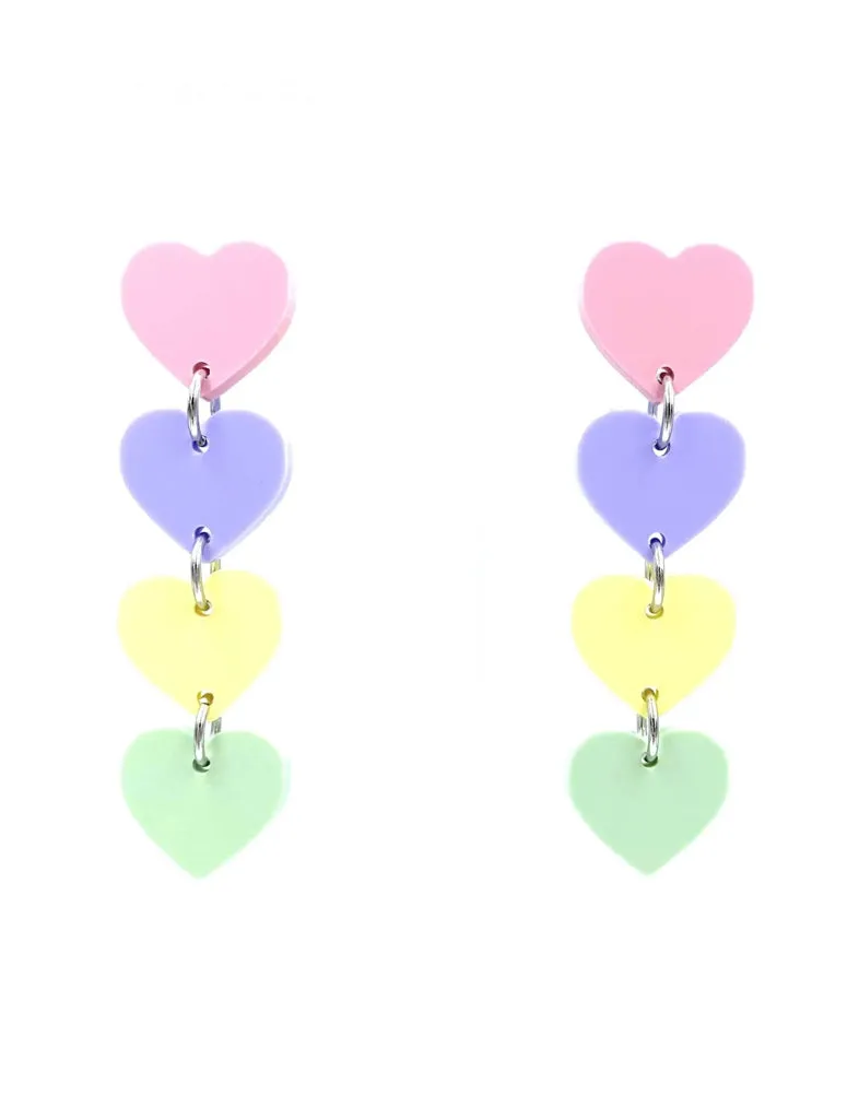 CHAIN OF HEART EARRINGS