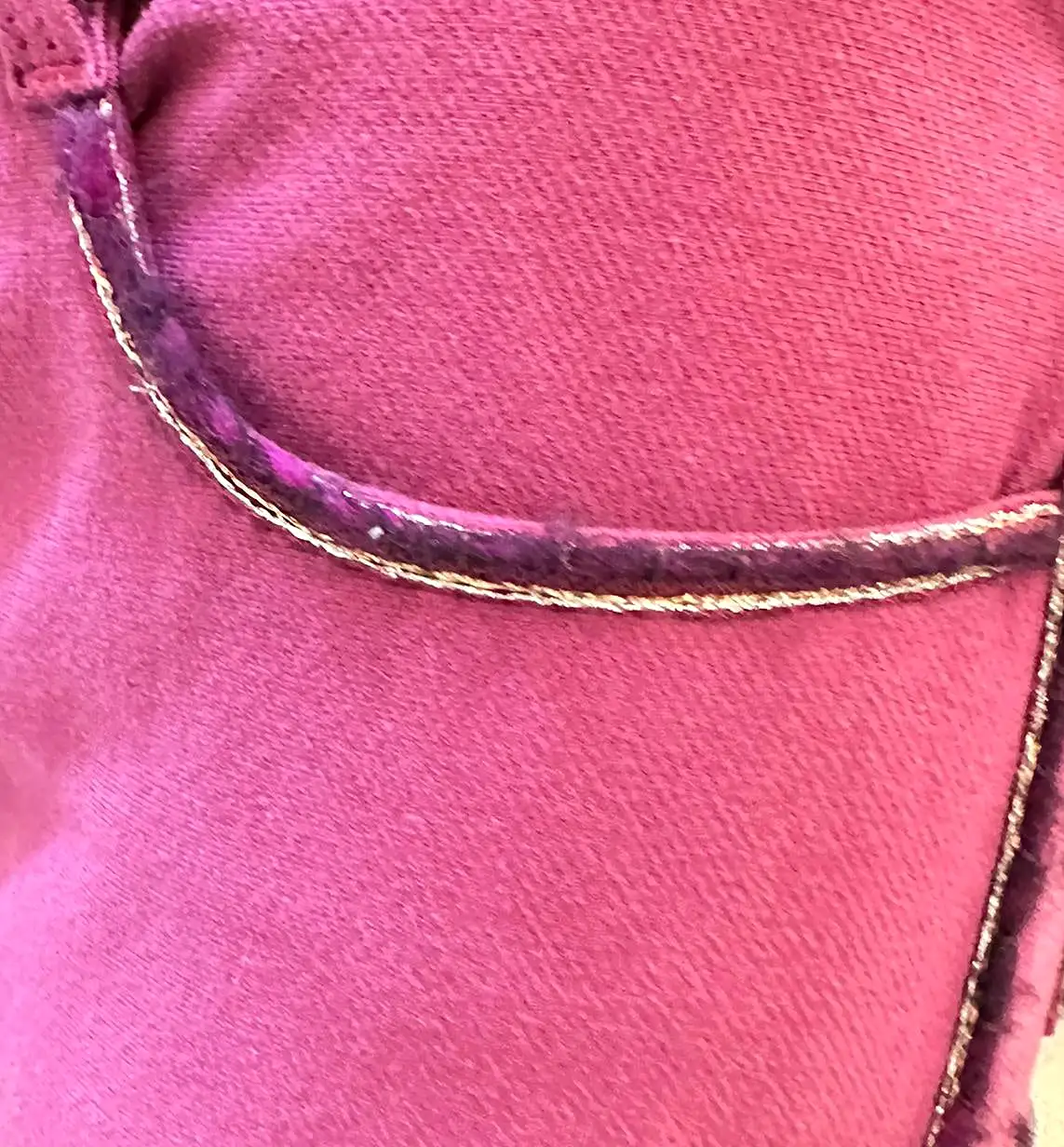 Chanel Soft Raspberry Jeans with Silver Plum Trim FR 40