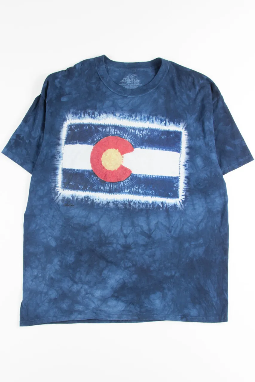 Colorado State Flag Tie Dye Tee