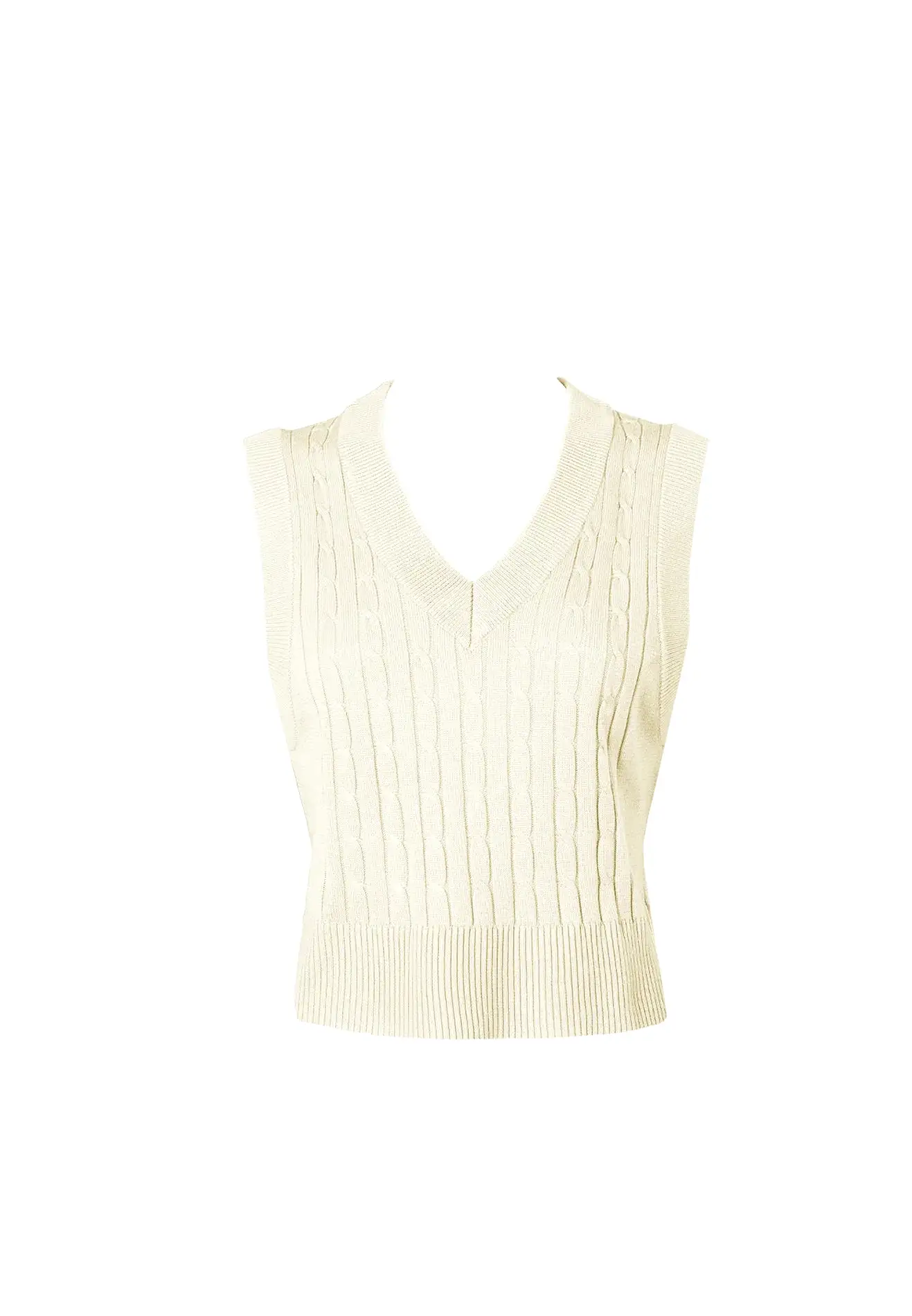 DAISY By VOIR Weave Yarn Knit Vest Top