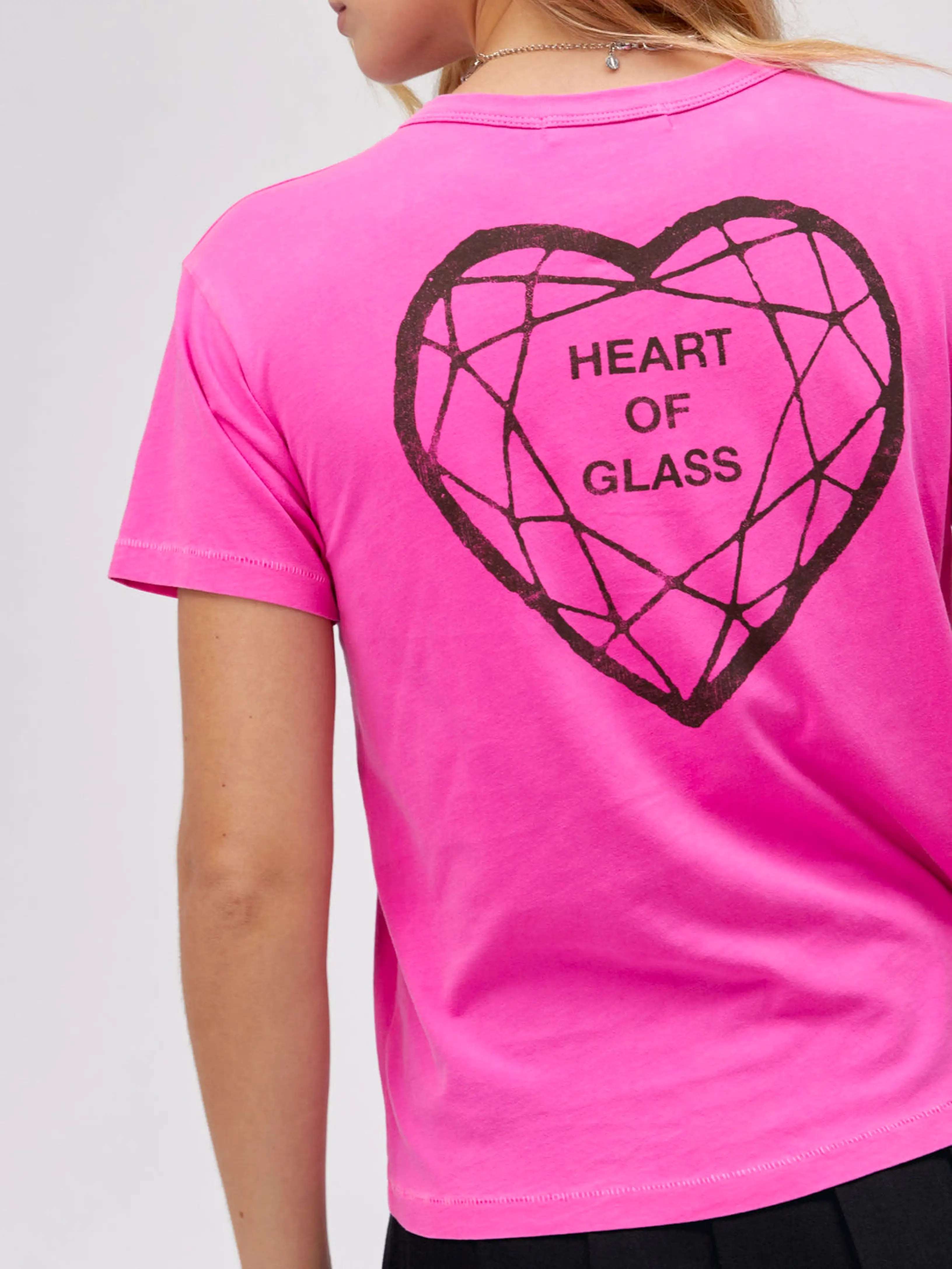 DAYDREAMER Blondie Heart of Glass Flyer Ringer Tee