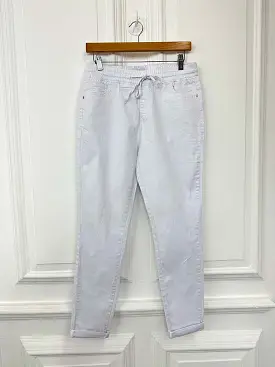 Denim Jogger Jeans - White