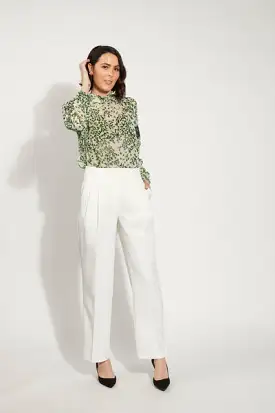 Drama The Label Heidi Blouse - Green Twig