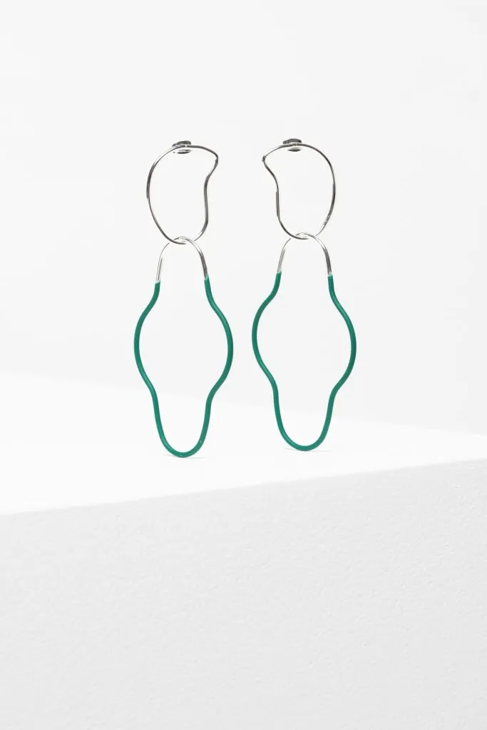 Elk The Label - Byra Drop Earring - Jewel Green