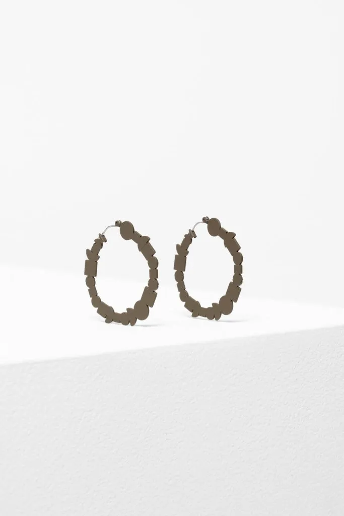 Elk The Label - Gards Hoop Earrings - Olivine