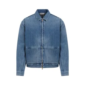 FEAR OF GOD Indigo Blue Cotton Denim Jacket for Men - SS24