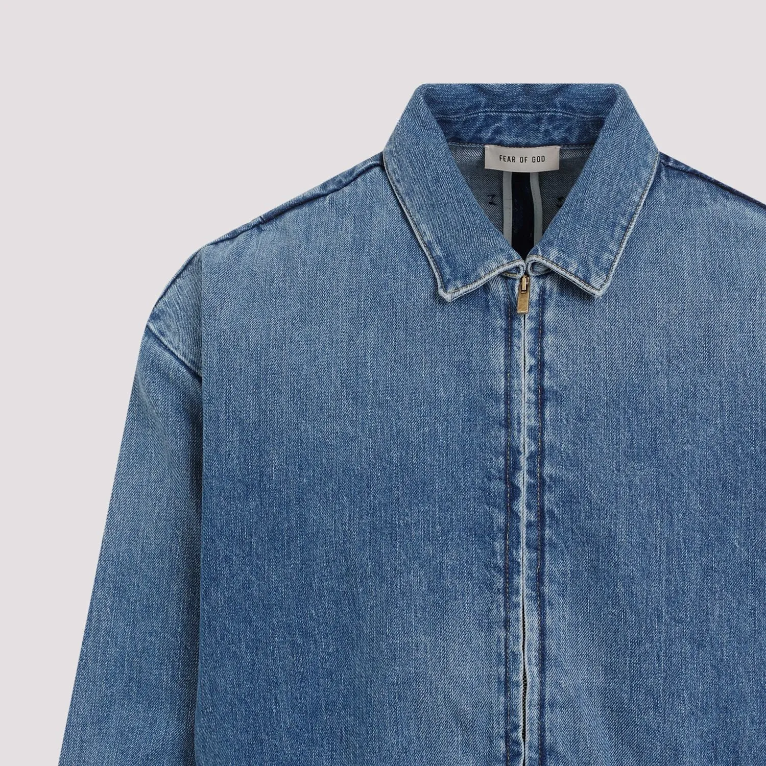 FEAR OF GOD Indigo Blue Cotton Denim Jacket for Men - SS24