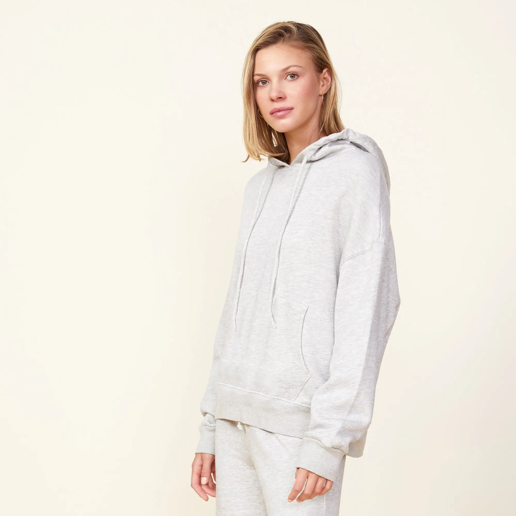 Fleece Slouchy Pullover Hoody