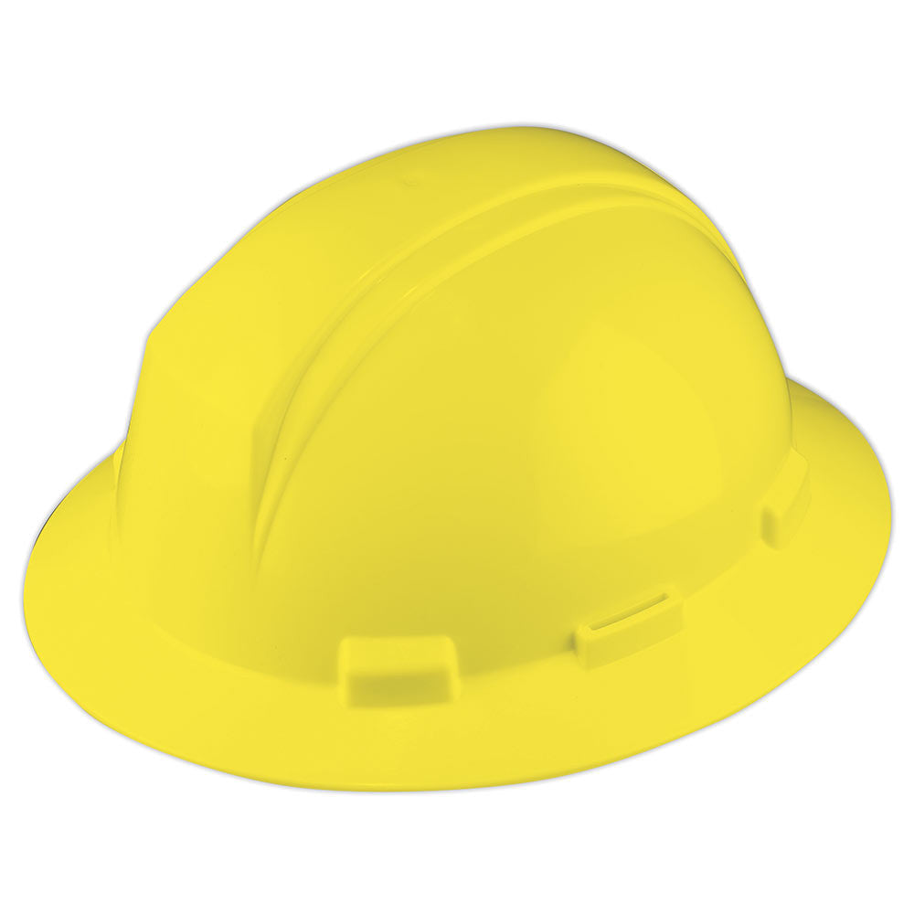 Full Brim Hard Hat With Accessory Slots - Yellow