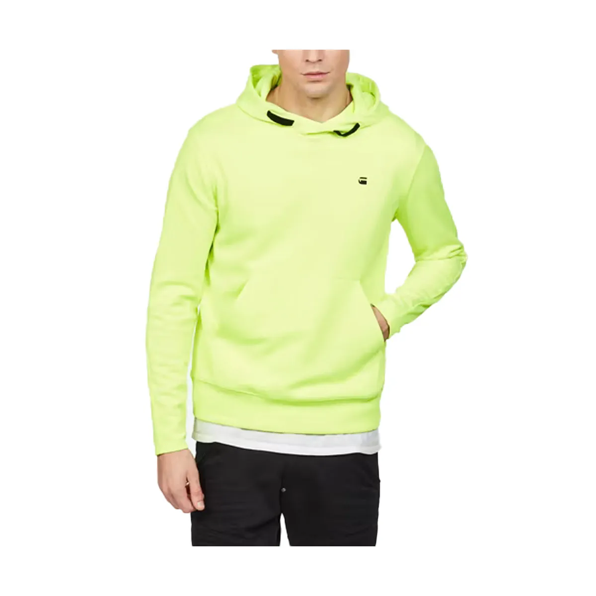 G-Star Carnix Slim Hooded Sw L/S D07240-4534-8248 Neon Yellow