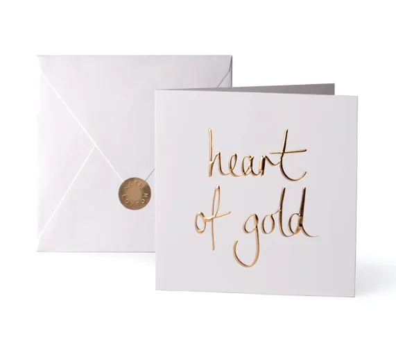 Heart of Gold Greeting Card