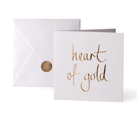 Heart of Gold Greeting Card