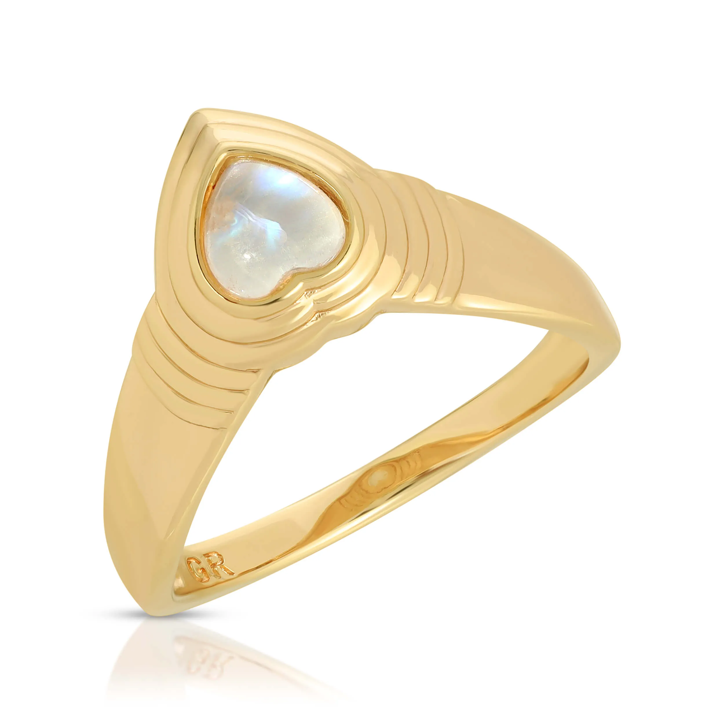 Heart of Stone Ring- Moonstone