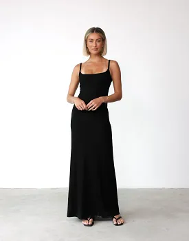 Helia Maxi Dress (Black)