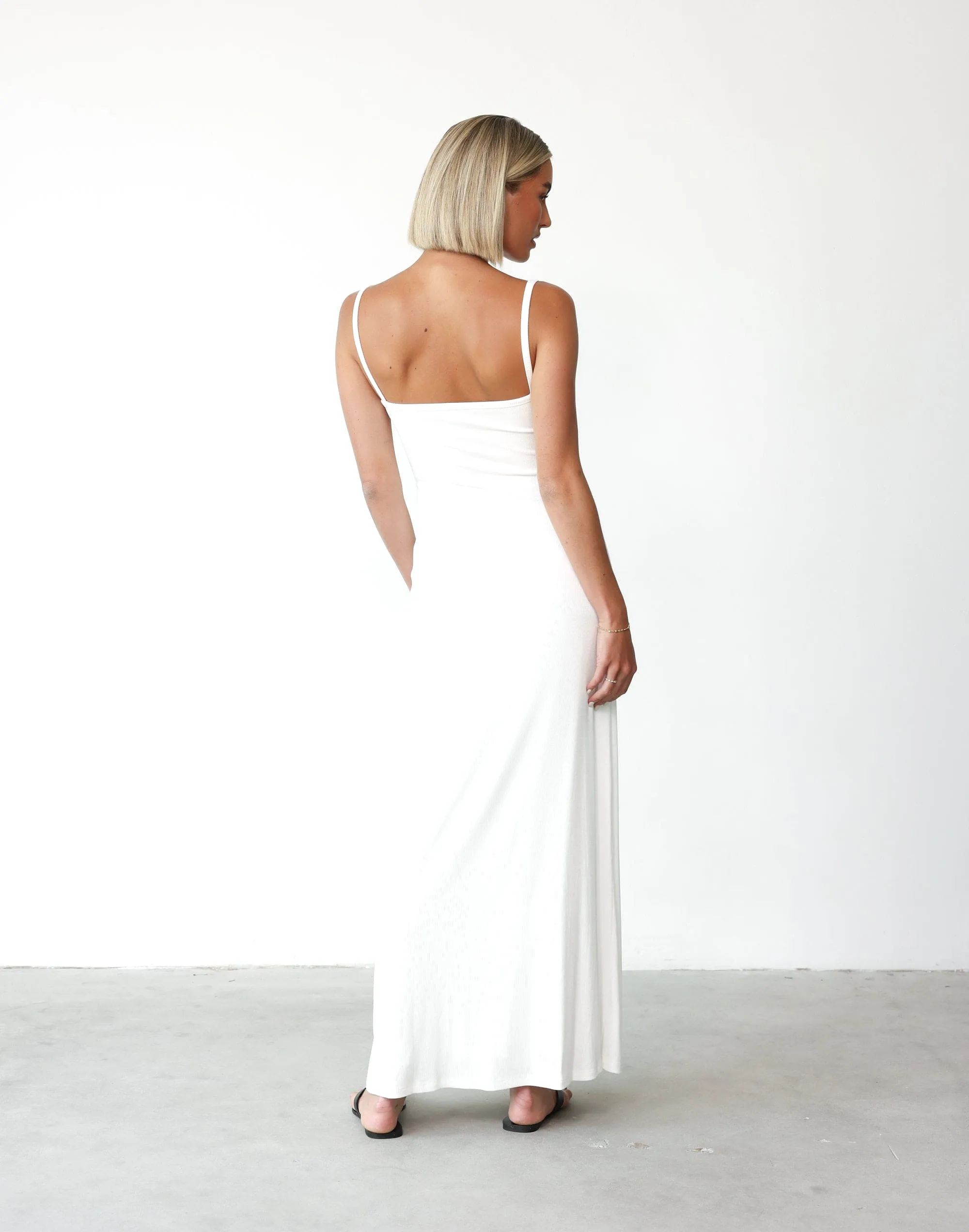 Helia Maxi Dress (White)