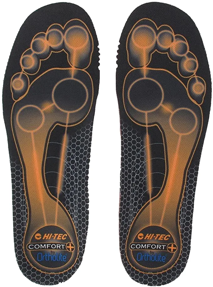 Hi-Tec Comfort Plus Insole Black/Clementine size 2.5-4