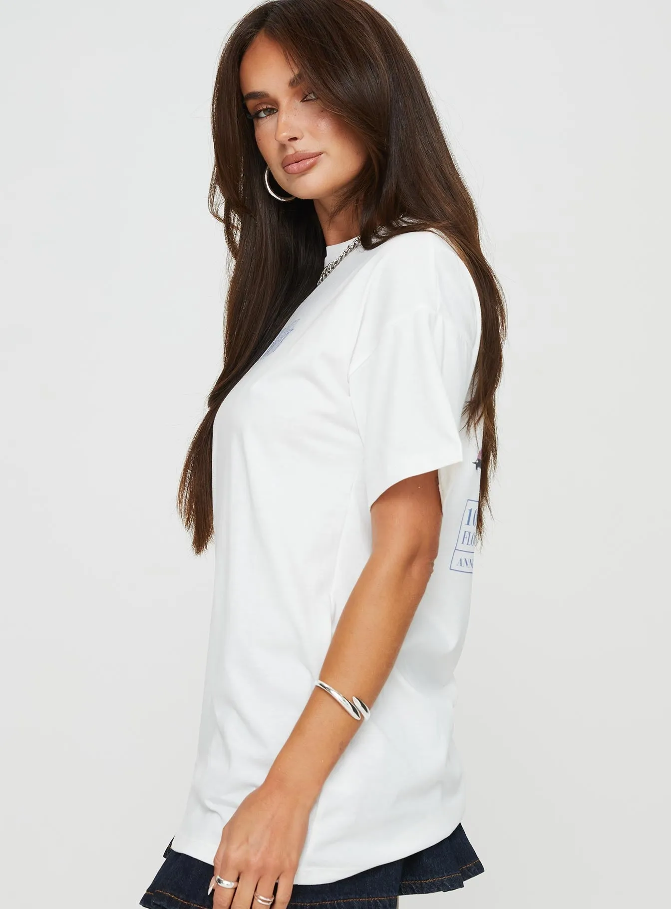 High Speed Oversized Tee White