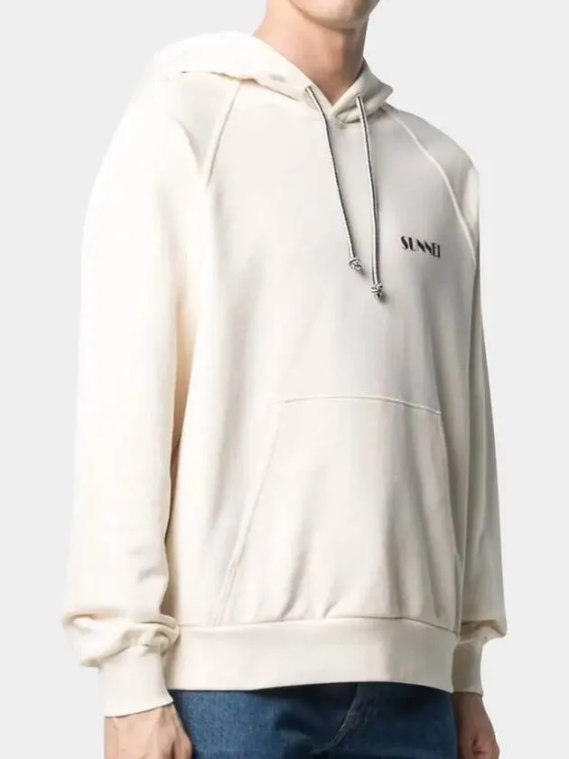 Hood Unisex Mini Logo Hoodie Cream