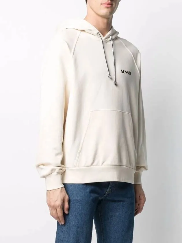 Hood Unisex Mini Logo Hoodie Cream