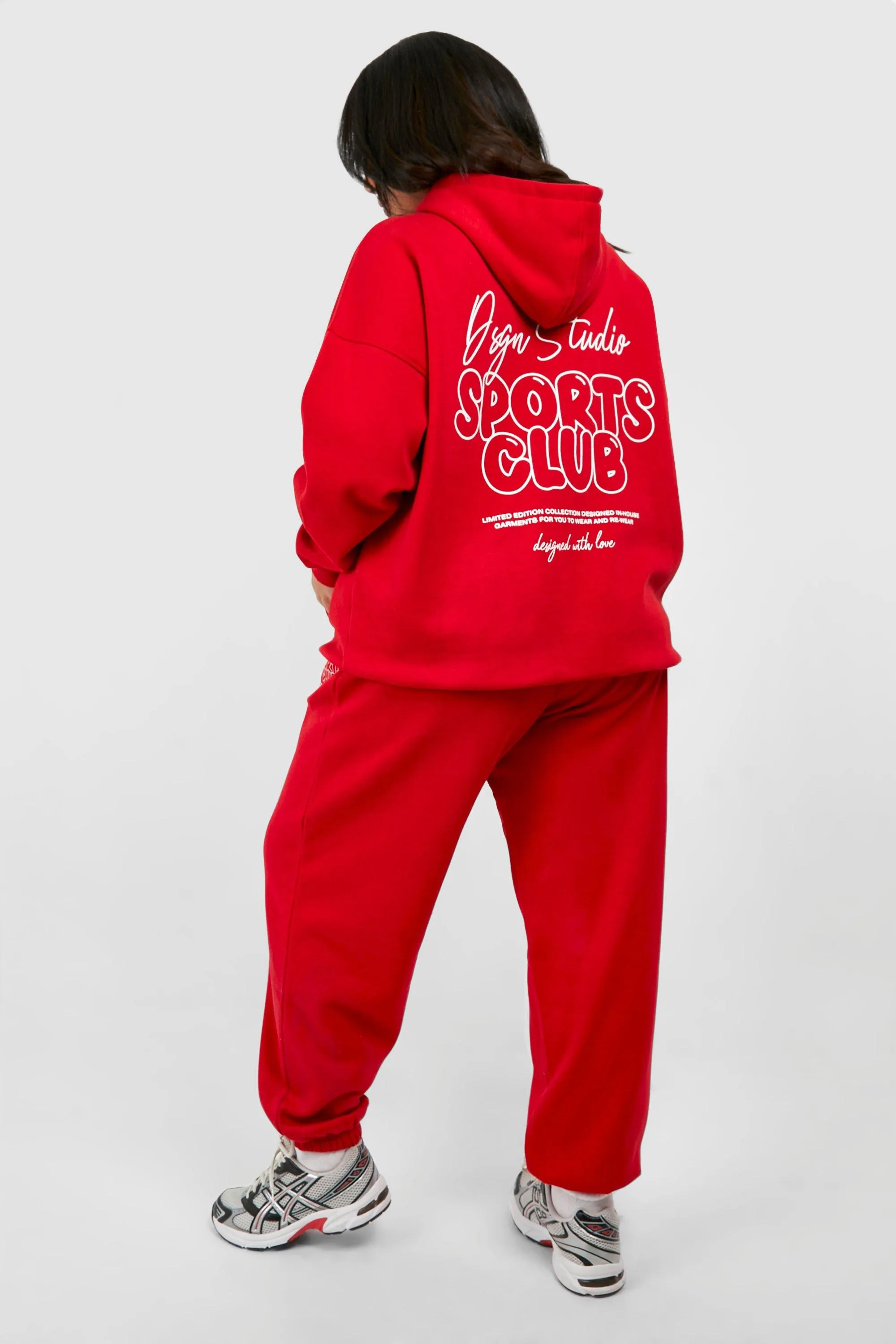 Hoodies & Sweatshirts | Plus Cherry Bubble Sports Club Jogger | boohoo