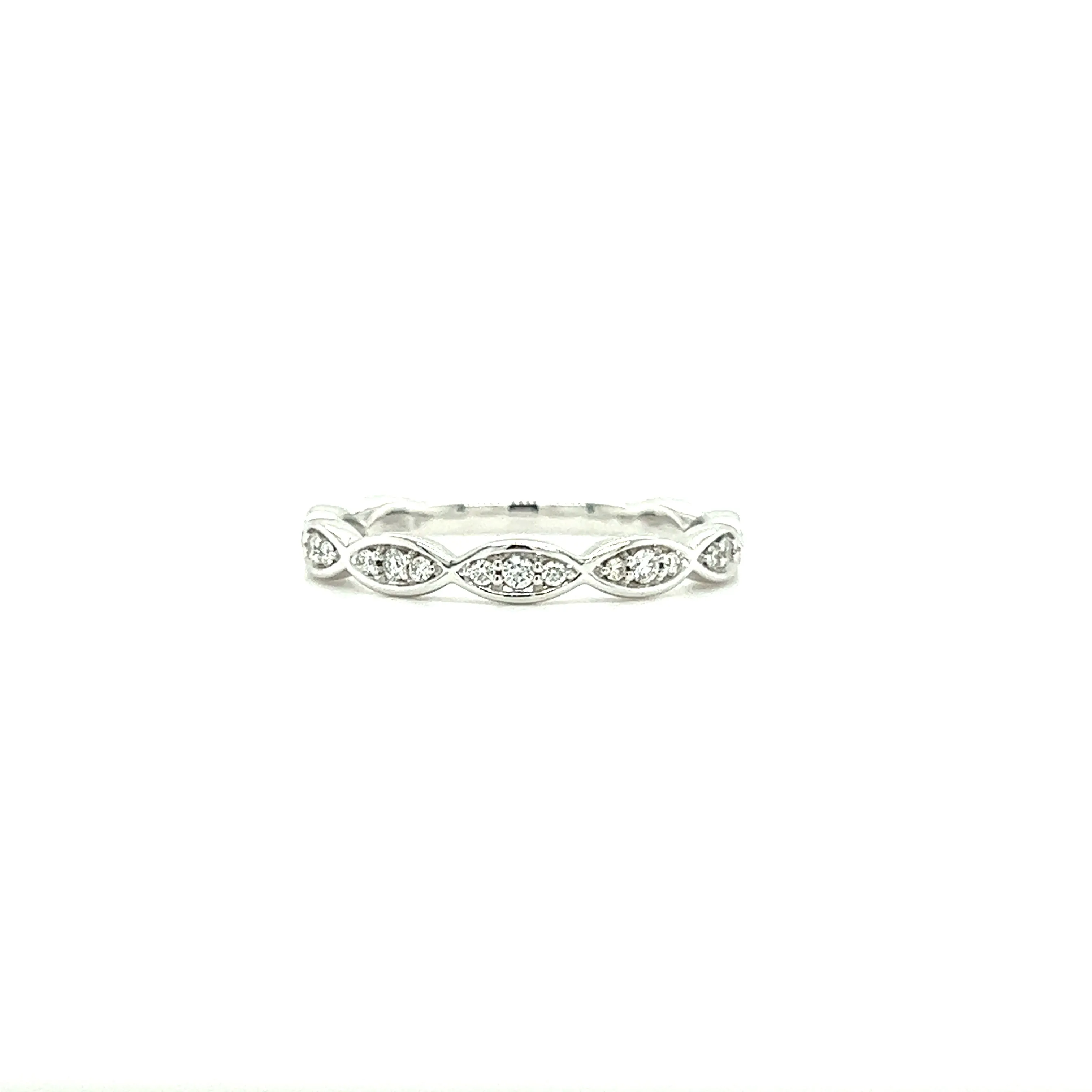 Infinity Diamond Ring with 0.2ctw of Diamonds in 14K White Gold