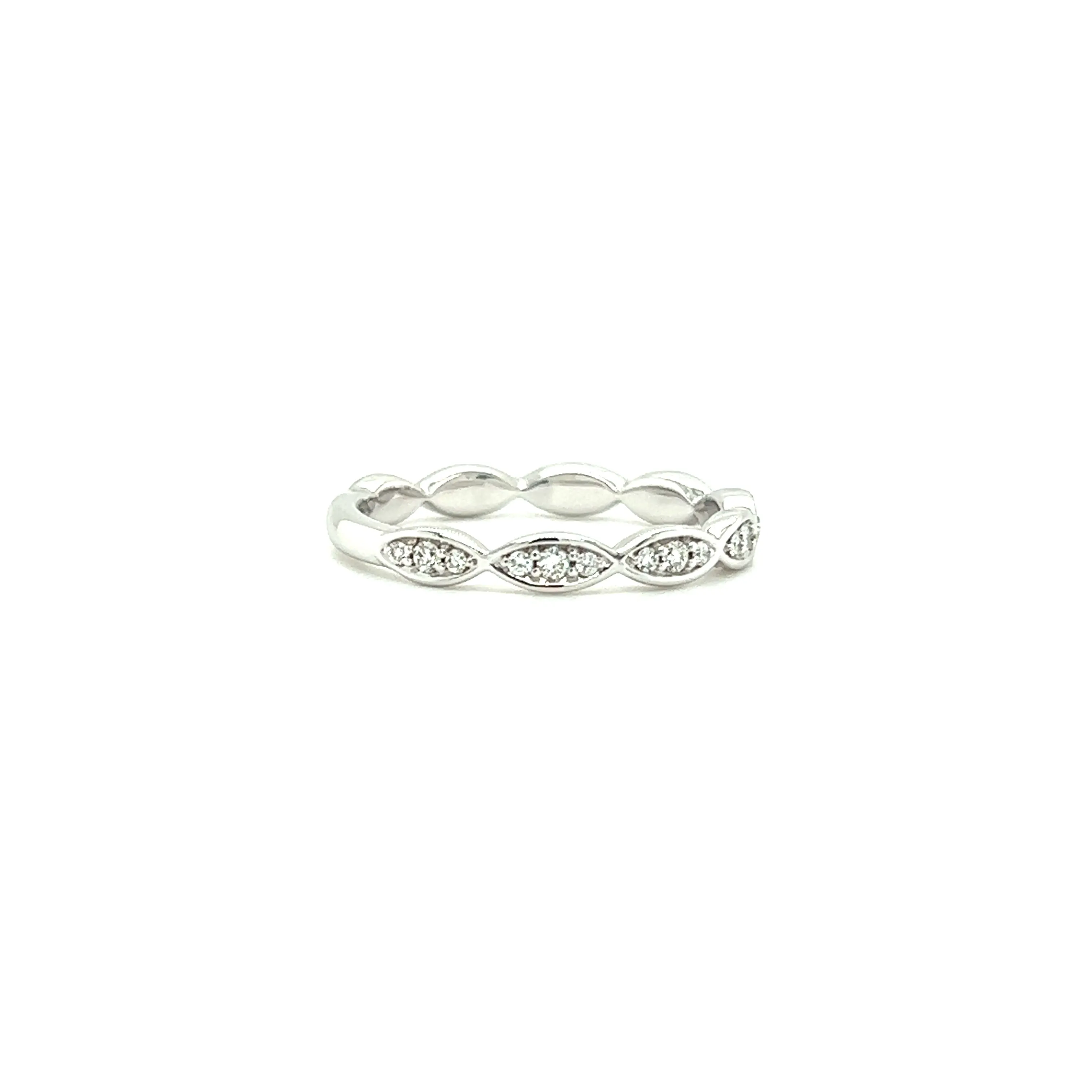 Infinity Diamond Ring with 0.2ctw of Diamonds in 14K White Gold